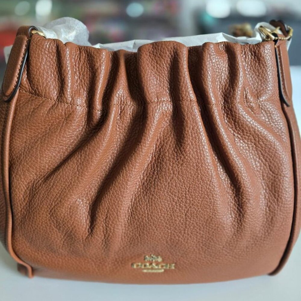 Coach Maya Leather Tote Bag Camel NWT